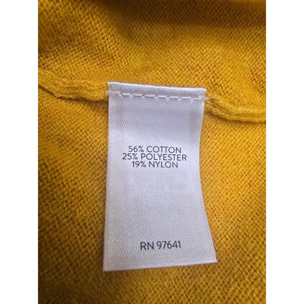 J.Jill NWT Dandelion Sweater Medium Mustard Yellow Cozy Minimalist Casual Preppy - Picture 3 of 7